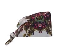 Huge Mulberries Breathable Work hat with Sweatband and Adjustable Back tie, Suitable for Men and Women Black