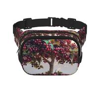Huge mulberries Printed multifunctional waist bag, unisex trendy messenger bag, travel sports storage bag
