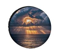Huge Rain Clouds 32" Oxford Spare Tire Cover Travel Accessories Waterproof Dustproof for RV Jeep SUV Camper