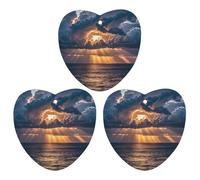Huge Rain Clouds Car Air Freshener, 3 Pcs Love form Hanging Air Freshener Cards, Long Lasting Fragrance Scented Cards for Car, Home, Office White-style