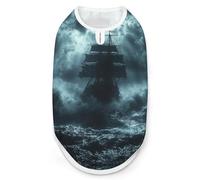 Huge Ship of The Middle Ages Dog Shirts Summer Pet Clothes Comfort T-Shirts Vest Sleeveless Tank Top for Cats Dogs S