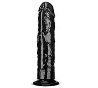 Huge Silicone Black Dildo 2.36" Diameter 12.4" Long, Big Fat G Spot Anal Dildos with Strong Suction Cup, Soft Dildo for Women Couples Man Adult Sex Toys, Strap On Penis Female Sex Toy