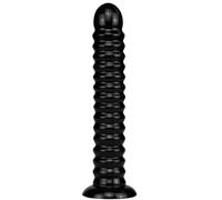 Huge Soft Dildo for Woman Anal Plug Realistic Penis Female Dildos G-Spot Orgasm Strong Suction Cup TPE Sex Toys for Adults Black M