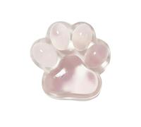 Huge Soft Paw Squishy, Cat Paw Big Silicone Squeeze Toys for Stress Relief 5 Inch Cat Giant Paw Fidget Toys for Relaxation (transparent)