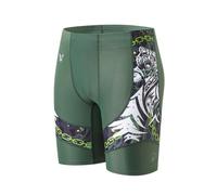 HUGE SPORTS Men's Swim Jammers Compression Swimming Trunks Shorts Athletic Jammers Endurance for Men (Bear,S)