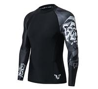 HUGE SPORTS Wildling Series UV Protection Quick Dry Compression Rash Guard (Bear,XS)
