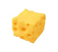 Huge Squish Cheese Cube Toy, Calming Sensory Tool, 6cm, Big Brain Cheese Relief Shaped Stresses Ball, Squeezy Soft Ánxiety Rèlief Fidget Toys, Universal Appliance Support, For Any Household