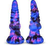 Huge Thick Big Monster Dildo, 8.7" Realistic Silicone Fantasy Dragon Dildo with Suction Cup for Anal Prostate Massage, Large Knot Sex Toys for Women Men