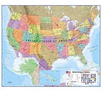 Huge USA Wall Map Political (Laminated)