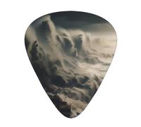 Huge waves Stylish and durable guitar picks, three types of thin, medium and heavy guitar picks (12 pieces), suitable for guitar, bass, electric guitar, ukulele,