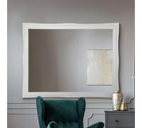 MirrorOutlet Hamilton White Shabby Chic Design Wide Wall Mirror 137 x 106cm