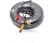 HugeAuto 50M BNC Video Power Cable RCA DC Extension Cables for CCTV Camera DVR Security System Kit