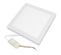HugeAuto Interior Roof Spot Light LED Ceiling Dome Warm White Light DC 12V 24W Bright Downlight for Campervan Caravan Motorhome Boat Kitchen Living Room-square-shape