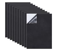 HugeDE 10 Pcs 30cm x 21cm x 1mm Thick Self Adhesive Foam Sheets, Black, Craft Sheets, Sticky Foam Padding, Furniture Protection