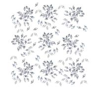 HugeDE 100 Pcs 3mm Mini Rhombic Nail Rhinestones Small Glitter Nail Gems Tiny 3D Sparkle Nail Charms Bling Shiny Nail Crystals Flatback Nail Diamonds