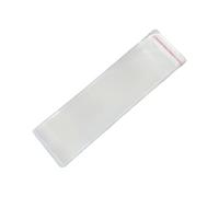 HugeDE 100 Pcs 7 x 18cm Self Adhesive Plastic Bags Wax Melts Packaging Clear Candy Wrapping Bags Cello Cellophane Treat Bags for Soap Jewelry Small Business