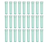 HugeDE 100 Pcs 7cm Small Flower Water Tubes Plastic Floral Vials Floral Water Tubes Florist Water Vials Tiny Flower Stem Vials with Lids for Bouquets