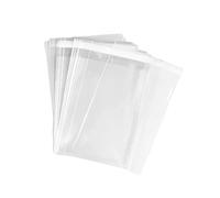 HugeDE 100 Pcs Clear Plastic Self Sealing Bags Self Adhesive Cellophane Bags Candy Cookie Treat Bakery Bags Party Favor Packaging Bags for Candle Soap 4 x 6 Inch