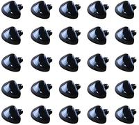 HugeDE 100 Pcs Plastic Triangle Nose Teddy Bear Doll Nose Buttons with Washers for Crafts Crochet and Stuffed Animals 15x20mm