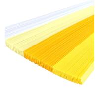 HugeDE 1080 Sheets Star Origami Paper Solid Gradient Color Star Paper Strip Colorful Handcraft Lucky Star Paper Double Sided Origami Stars Paper DIY Paper Arts Gradient Yellow