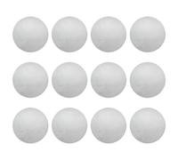 HugeDE 12 Pcs 8cm Faux Rabbit Fur Pom Poms Big Fluffy Balls Furry Puff Balls Fuzzy Pom Pom Balls Solid Color Pom Poms for DIY Decorations White