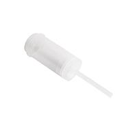 HugeDE 12 Pcs Plastic Cake Push Pop Containers Clear Round Shape Push Pops Dessert Shooter Pop Confetti Push Pop Shooters with Lids for Homemade Treats, 9 x 4.5cm