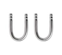 HugeDE 2 Pcs Stainless Steel Aquarium U Shape Tubes Fish Tank CO2 Diffuser Tubes Aquarium Air Pump Connectors for Aquarium Connecting Air Line