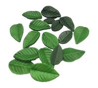 HugeDE 200 Pcs 5.5cm Mixed Green Leaves Fake Fabric Leaves Small Artificial Leaves Faux Craft Leaves Cute Realistic Leaves Mini Leaf Decorations for Scrapbooking