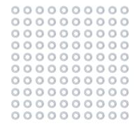 HugeDE 200 Pcs 5mm Rubber Stopper Rings Small Silicone Stopper Beads Rubber Spacer Charms Bracelet O Rings End Clasp Beads Jewelry Findings for Craft