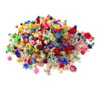 HugeDE 200 Pcs Small Dried Flowers Mini Colorful Dried Flowers Real Natural Tiny Pressed Flowers Dried Little Star Flowers for Crafts Resin Mixed Dark Color