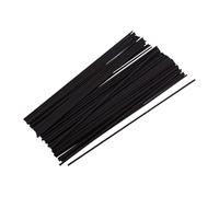 HugeDE 30 Pcs 30cm Reed Diffuser Sticks Fiber Rattan Wood Sticks Fragrance Oil Diffuser Reeds Aromatherapy Replacement Refill Sticks for Home Office Black