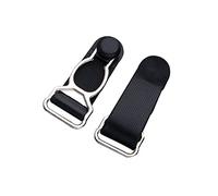 HugeDE 50 Pcs 12mm Metal Suspender Clips Thigh High Stocking Clips Suspender Sewing Fasteners Garters End Buckles for Body Shaper