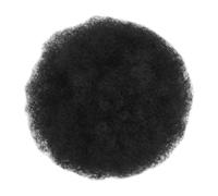 HugeDE 8 Inches Short Synthetic Afro Puff High Puff Short Ponytail Hair Bun Afro Ponytail Hair Bun Drawstring Ponytail Curly Afro Bun for Women Girl