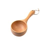 HugeDE Wood Bath Salt Scoop Natural Wooden Scoop Large Measuring Spoon Sugar Serving Spoon Soup Tablespoon Kitchen Scoop Ladle Large Multipurpose Spoon Coffee Flour Scoop