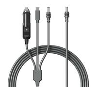 Hugener 3 in 1 Starlink Mini Cable 16.4FT/ 5M, High-Speed USB C/Car Charger/DC to DC Replacement Cable for Starlink Mini Power, Waterproof Extension Power Accessories