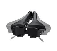 HUGEOAKS Width Continuously Adjustable Bike Seat, Comfortable & Prostate Friendly Bicycle Saddle for Mountain Bikes, Road Bikes, City Bikes & Exercise Bikes (Pack of 1)