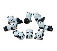 HugeStore 6 Pcs Chinese Cute Pandas Pattern Ceramic Chopsticks Rest Rack Knife Rests Holder