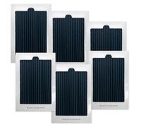 HUGEXPEN refrigerator air filter replacement 6/10 pieces -carbon activity filter is compatible with Frigidaire Electrolux Pure Air Ultra Reduce odor. (6)