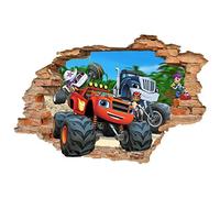 HUGF Wall Sticker Blaze and Monster Machines 3D Wall Decal, Wall Sticker, Removable Vinyl Sticker