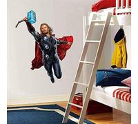 HUGF Wall Sticker Thor Hammer Attack Decal Removable Wall Sticker Home Decoration Art