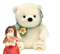 Huggable Plush Doll - Realistic Polar Bear Stuffed Animal, Plush Panda Soft Toy for Emotional Comfort, Gentle and Lovable Design for Everyday Cuddles, Leading Category Kids