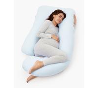 Huggable - U Shaped Cotton Maternity Body Pillow | Color: Light Blue