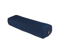 Hugger Mugger Junior Yoga Bolster - Blue - Narrower Profile, Very Firm, Great for Smaller Yogis, Heart-Opening poses or Under the Knees, Handmade in USA