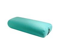 Hugger Mugger Standard Yoga Bolster - Aqua - Firm Core with a Soft Surface, Rectangular Shape, Restorative Yoga, Handmade in the USA