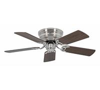 Hugger style Ceiling fan Low profile Classic Flat Chrome Flush mount 103 cm 41"