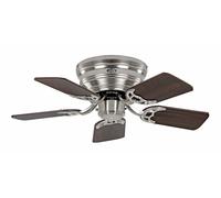 Hugger style Ceiling fan Low profile Classic Flat Chrome Flush mount 79 cm 31"