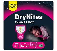 Huggies DryNites 3-5 ans Fille (16-23 kg) x 16 - Lot de 2