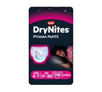 Huggies Drynites Baby Girl's Sleep Absorbent Panties, Size M (17-30 kg), Pack of 10
