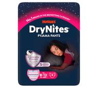 Huggies DryNites Bedwetting Pyjama Nappy Pants, Girl Age 8-13 (30-48 kg) - 9 Pants
