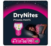 60pk Huggies DryNites Pyjama Pants For Girls - Ages 4-7